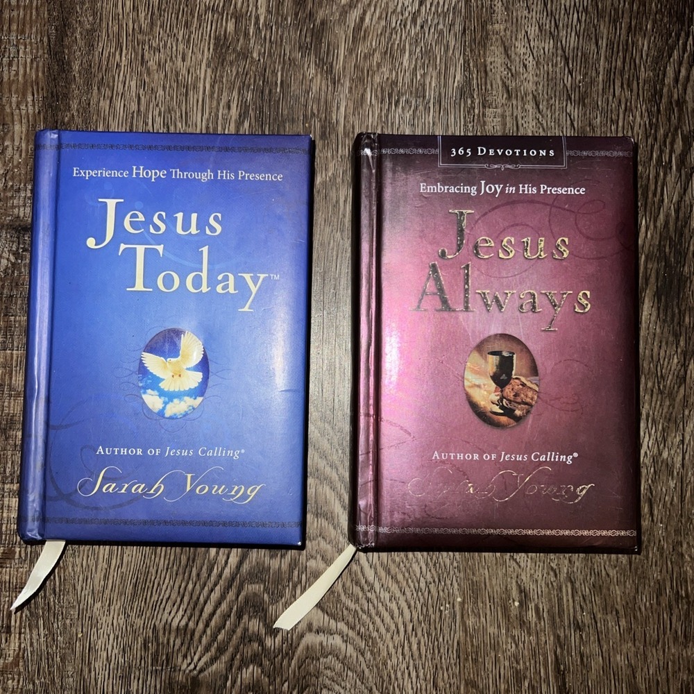 Jesus Always:& Jesus Today  By Sarah Young Set Of 2 Books